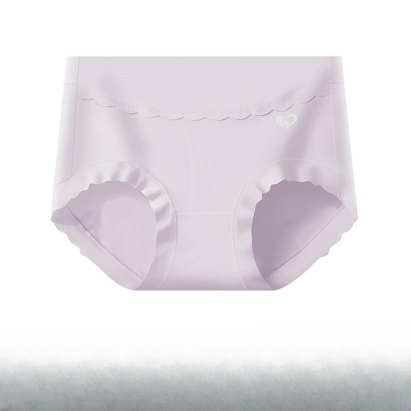 Women's High-Waisted Seamless Abdominal Control Plus-Size Triangle Shorts Full Cotton Crotch Combed Cotton Ideal for Summer