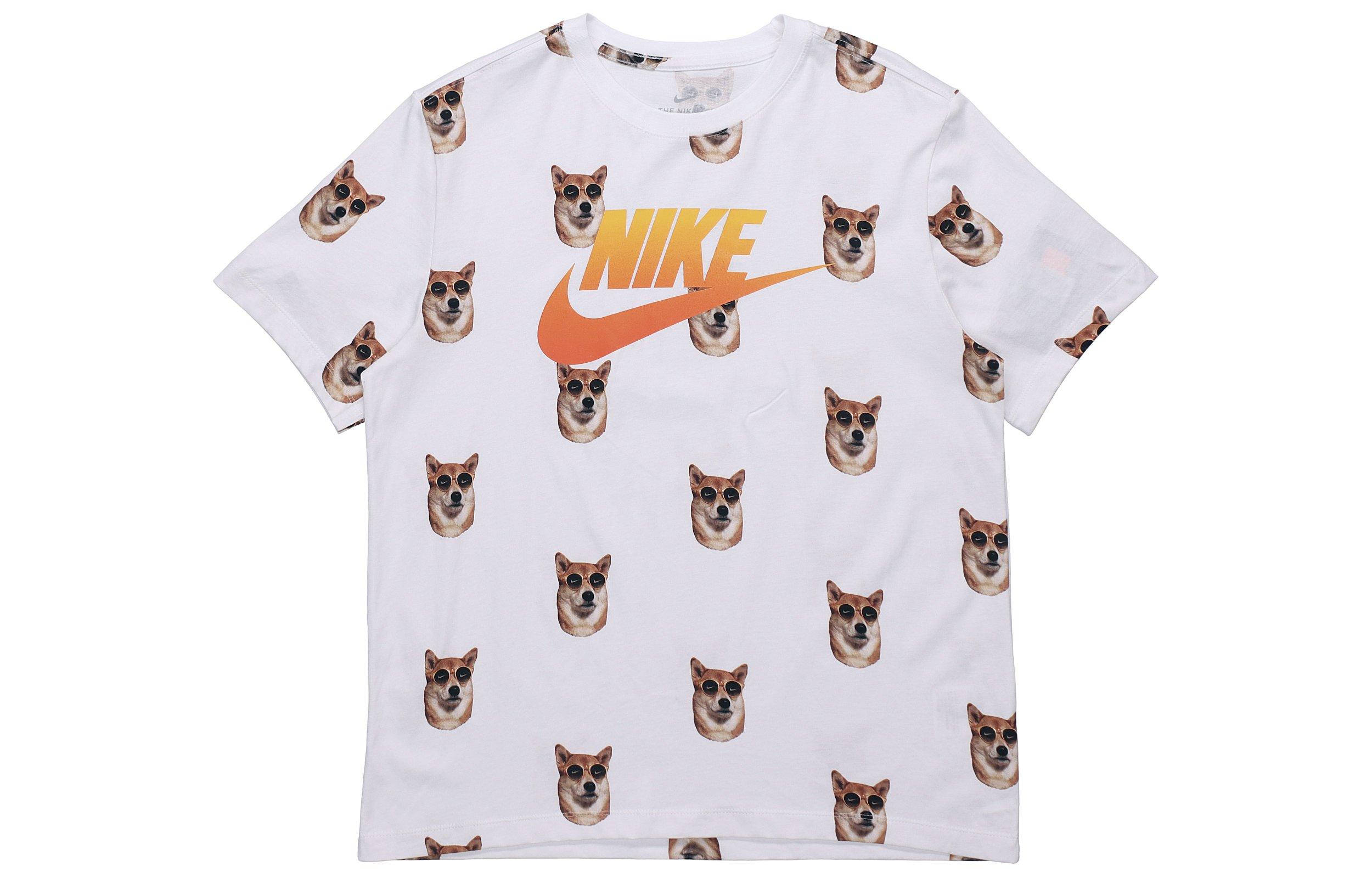 Nike T-shirts Heren Ronde Hals Normale Rechte Pasvorm S