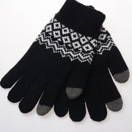 Winter Unisex Soft Knit Touch Screen Texting Smartphone Couple Warm Gloves