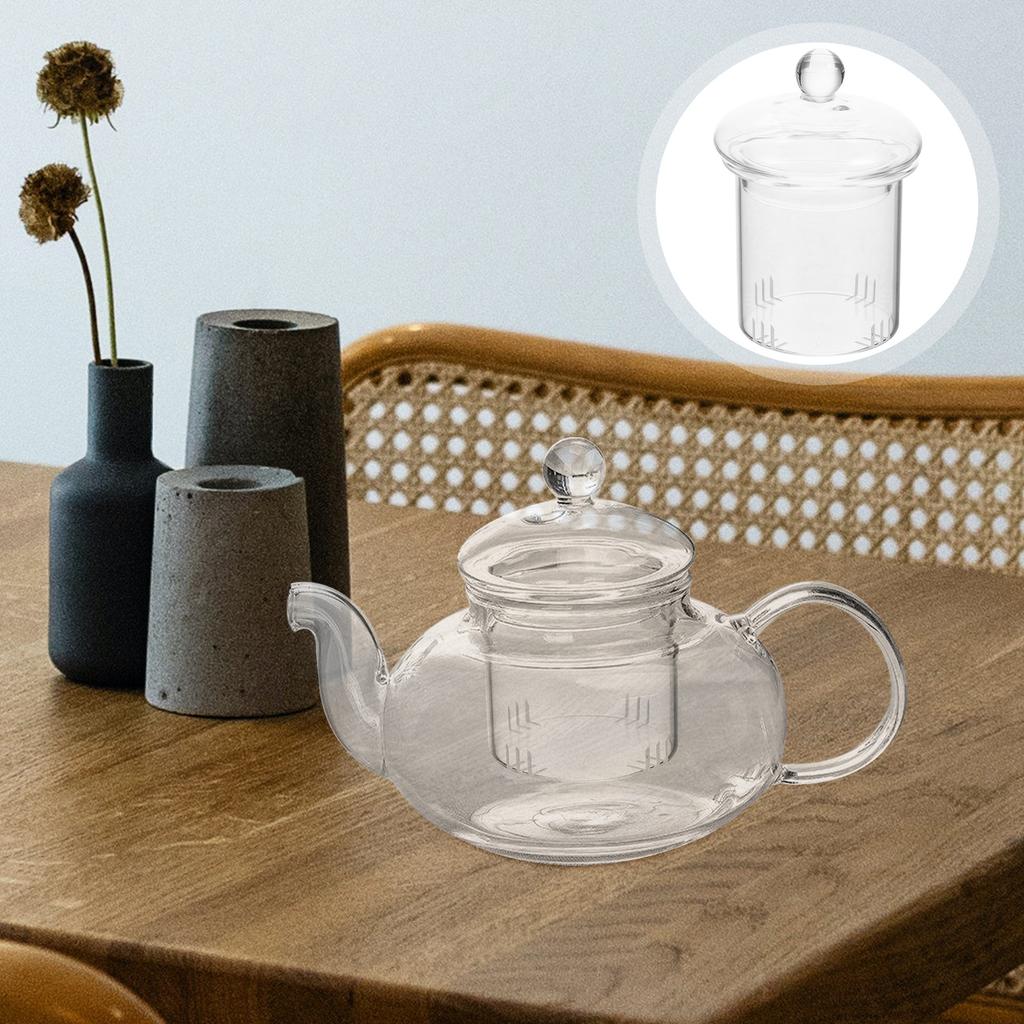 Teesieb Infuser Glasfilter Loser Sieb Siebe Teekanne Blattstecher Topf Deckel Klare Filter Zubehör Ersatz