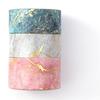 YUBBAEX Volume 3 Masking Tape Bronze Texture Wide Gold Foil Super Cute Style Thin Gift Wrapping DIY Crafts Notebook Decoration (Marble Texture)