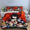Fairy Tail Anime Characters Bedding Set (1 Duvet Cover, 2 Pillowcases, Duvet Not Included) Sofas