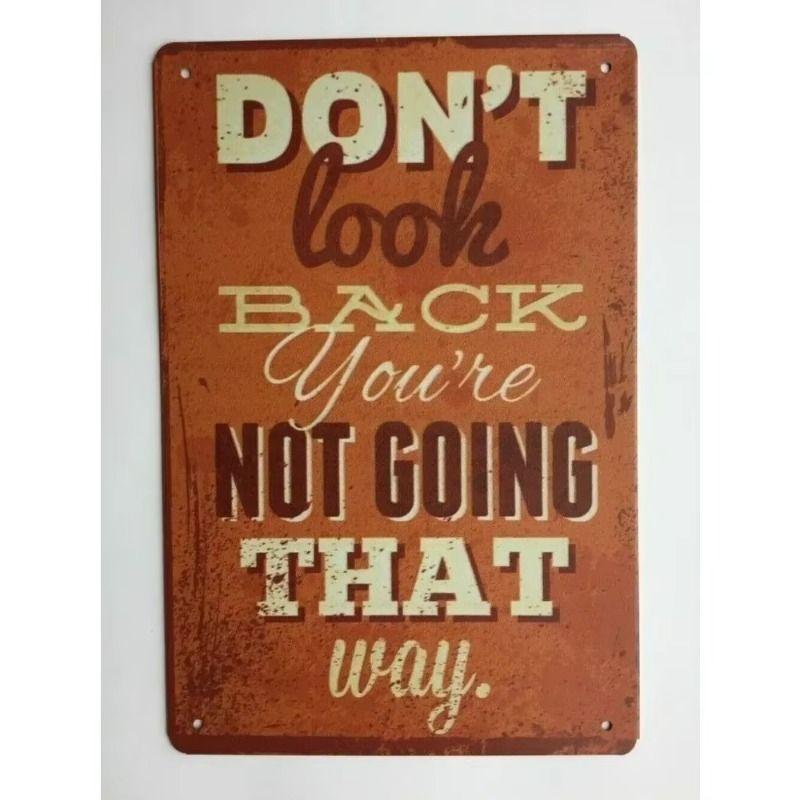 Retro Iron Wall Art Sign Metal Painting Home Decor 20x30cm