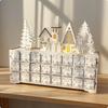Fillable Wooden Christmas Advent Calendar with Drawers – Reusable Xmas Countdown Decor for Tabletop & Mantel