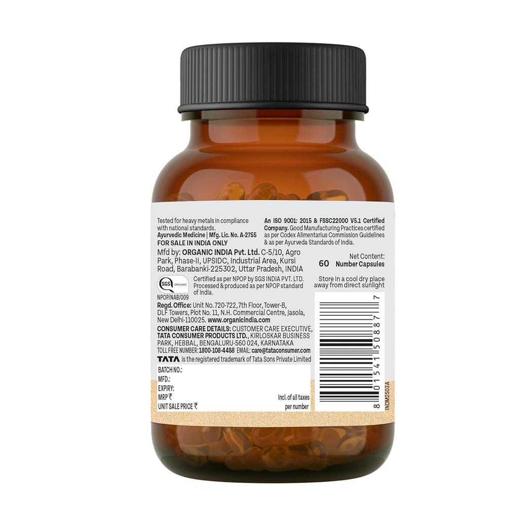 ORGANIC INDIA Weight Balance 60 Veg Kapslí Pro Zdravý Metabolismus A Vyváženou Energii V Rostlinném Složení