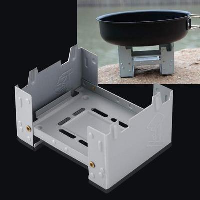 Set di Stoviglie da Esterno Camping Multifunzionale Giapponese Alluminio Fornello Pieghevole Portatile Scaldabile Porta Pranzo Accessorio per Cucinare Riso