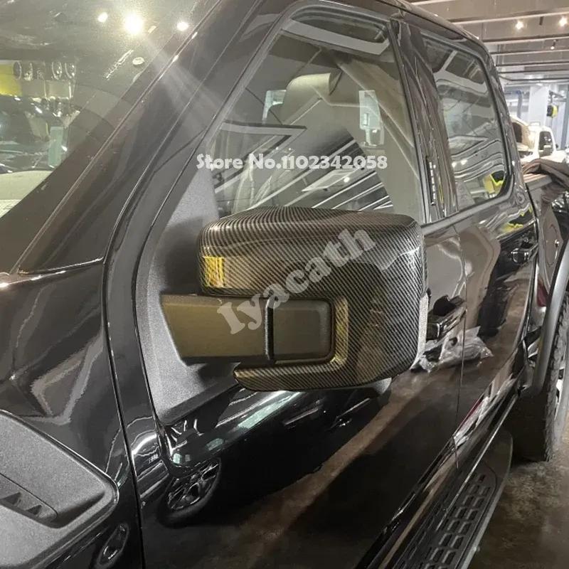 Forr Ford F150 F-150 ABS Car Front Side Left Right Rearview Glass Mirror Cover Trims Frame Rear View Caps Cover
