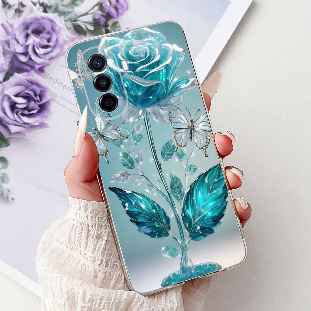 Für Huawei Nova Y70 Plus Hülle NovaY70 MGA-LX9 MGA-LX3 Neue Luxus Bemalte Abdeckung Weiche Silikonhülle Für Huawei Nova Y70 Plus Schale