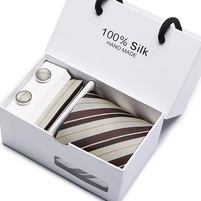 Gift Box Five-Piece Tie Men'S Formal Wear Business Casual Wedding Groom Bow Tie Square Scarf