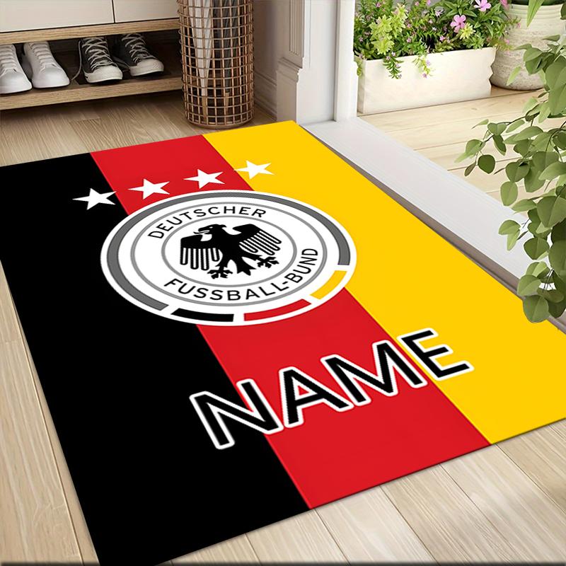 Custom Name Lion Crest Emblem Carpet Rug Customizable Soft Washable Anti-Slip Home Living Room Sofa Mats Personalized Rug. 0909231