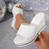Fashion 2025 New Wedges Weave Women Sandals Summer High Heels Shoes Women Sexy Platform Slippers Open Toe Fashion Outdoor Ladies Sandals