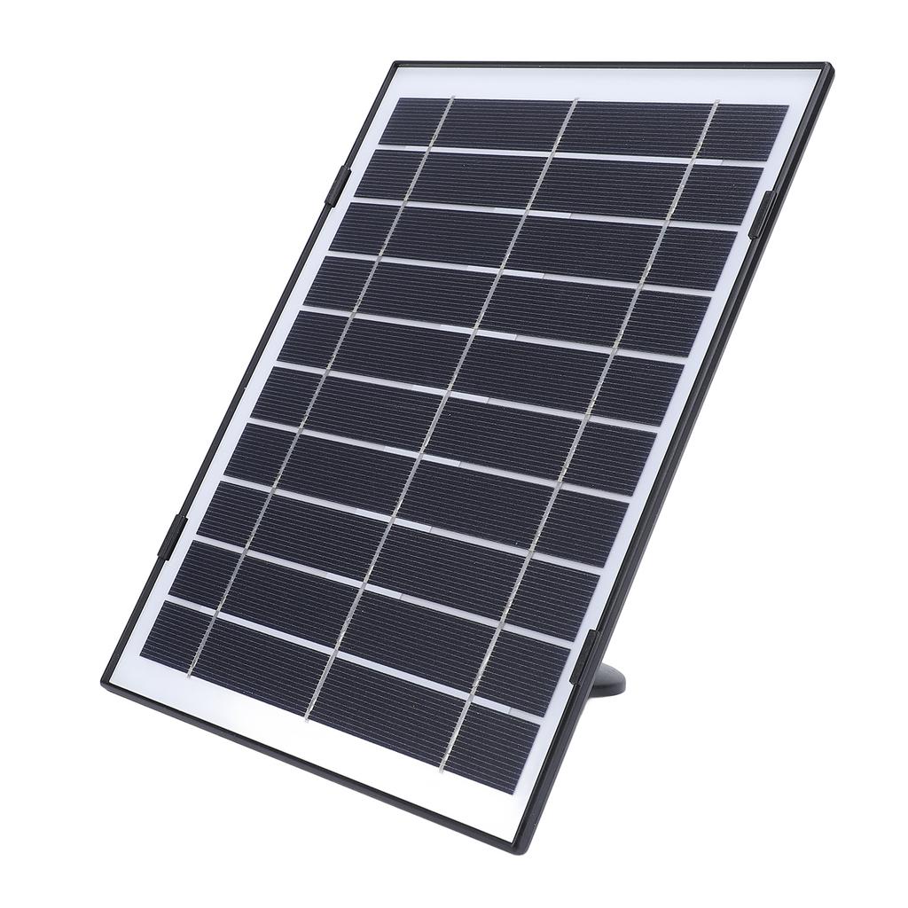 Security Camera Solar Panel Professional Efficient 10W Low Power Type C Dual Bracket Solar Charger for Outdoor Camera Emergency Light