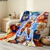 1PC Dragon Ball Patterned Flannel Blanket Suitable For All Seasons For Home Decor Warmth And Comfort Gifts Holiday Present