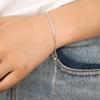 SUMENG 2024 New Round Rose Gold Color Cubic Zirconia Charm Bracelets for Women Jewelry Gifts
