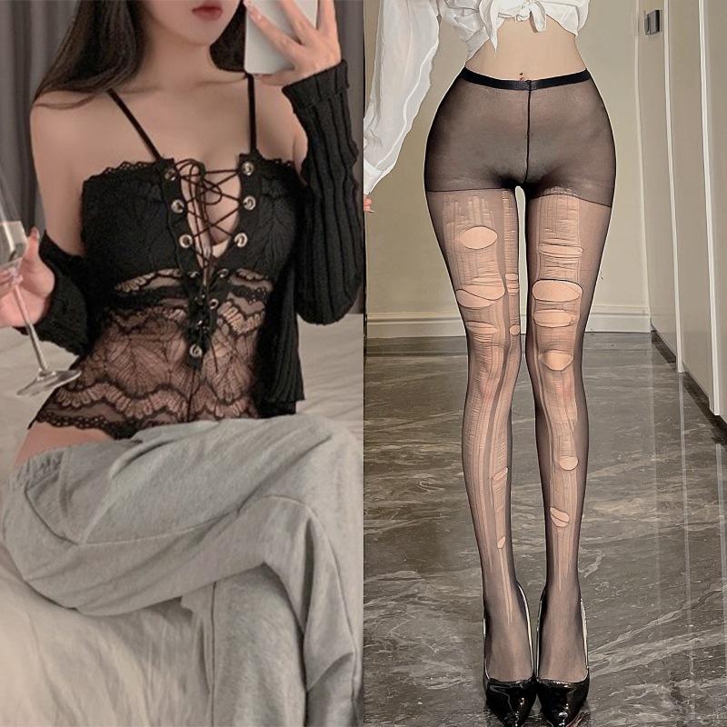 Sexy See Through Lace Erotic Bodystocking Open Crotch Teddy with Suspenders Harness Push Up Effect French Maid Costume for Women