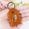 Cat Dog Claw Pet Hair Keychain Keyring Dogs Paw Pendant Pet Hair Storage Bag  Hanging Accessory