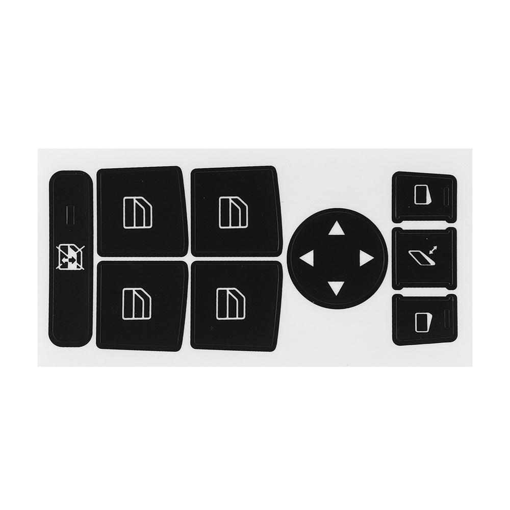 1 Set Matte Black Button Repair Decals for Mercedes-Benz V2 Front Brand New