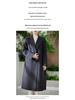 Women's Double-Faced 100% Wool Extra Long Loose Overcoat with Suit Collar
