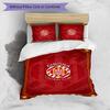 Girona FC Printed 3PCS Bedding Set Breathable Duvet Cover with Pillowcases Decorative Bed Linen for Bedroom Home