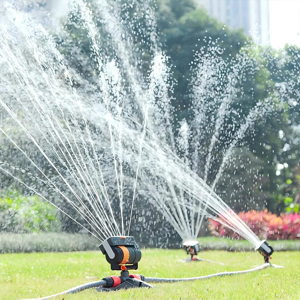 Oscillating Sprinkler Auto Lawn Swing Sprinkler 16 Nozzles Watering Irrigation System Adjustable Flow for Plants Grasses Flowers