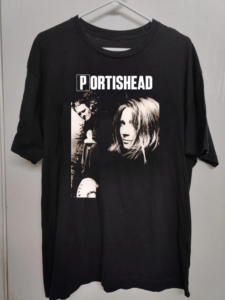 Collection Portishead Band Black T shirt All Size Graphic T shirts Harajuku