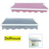 1/12 Dollhouse Simulation Awning Model Dollhouse Home Outdoor Balcony Sunshade Scene Decoration Kid Pretend Play Toys