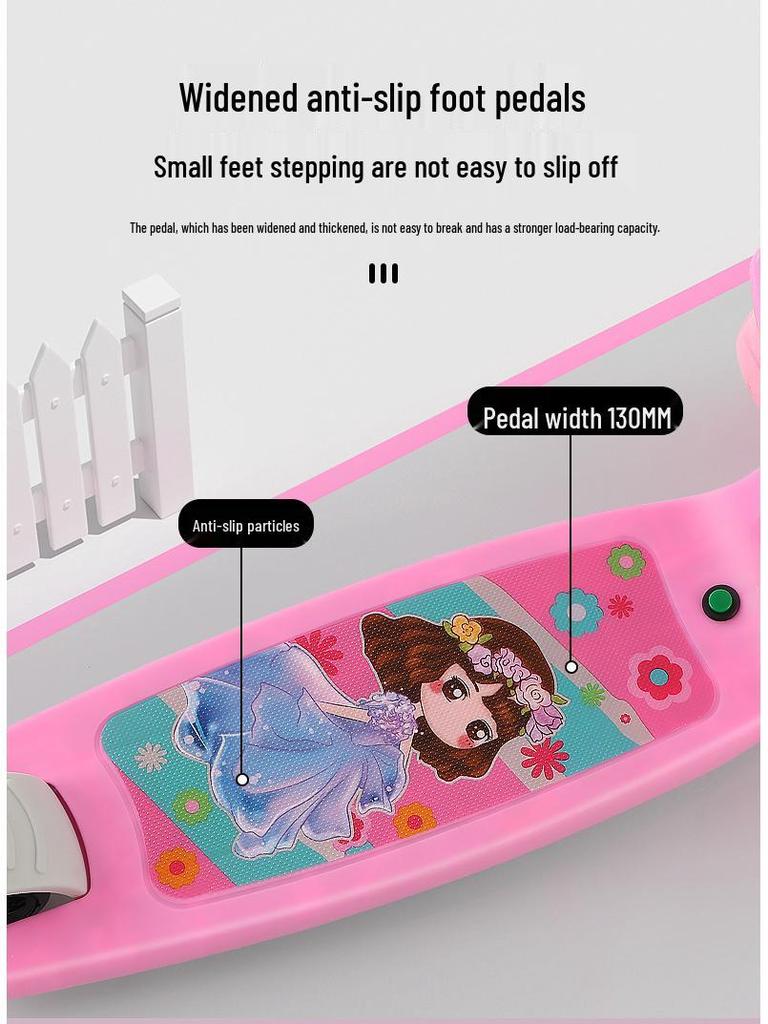 3-in-1 Children's Scooter with Seat for Ages 1-12, Suitable for Boys and Girls