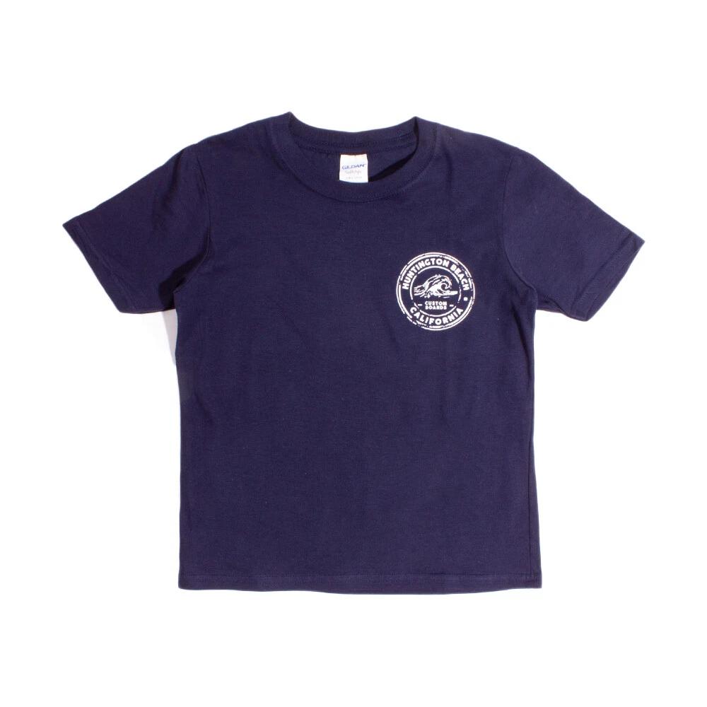 Huntington Beach California Navy KIDS T-Shirt L