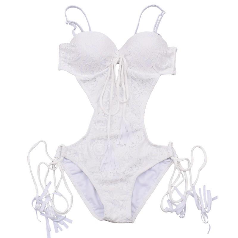 Women Sexy Bohemian One Piece Swimsuit Bikini Set High Waisted Halter Neck Monokini Push Up Summer