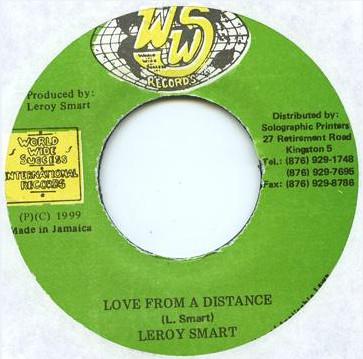 

7inch Record LEROY SMART Love From A Distance NONE WWS Records 1999 Jamaica Reggae Ska Dub Used