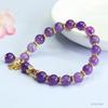 Fashion Jewelry Gemstone Bracelets Natural Healing Crystal Bracelets Energy Stone Adjustable Amethyst Bracelets