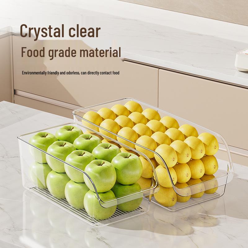 Transparent Egg Rack & Fresh-Keeping Refrigerator Drawer Box