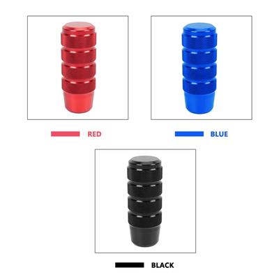 95mm Gear Shift Knob Manual Transmission Knurled Shifter Lever Knob Metal Shifter Knob with M8-M10 M12 Threaded Adapters