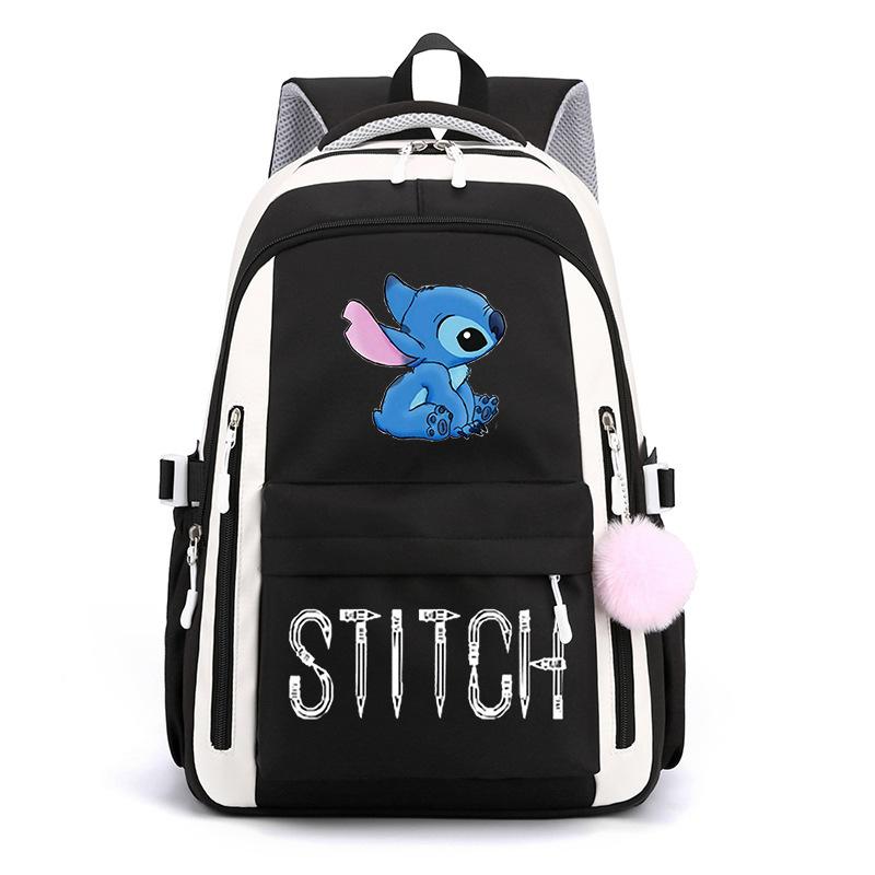 Cartoon Printed Casual Backpack High School Student Large Capacity Backpack
