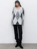 ATELIER NAIN (T-7149)Mila Alpaca Argyle Knit