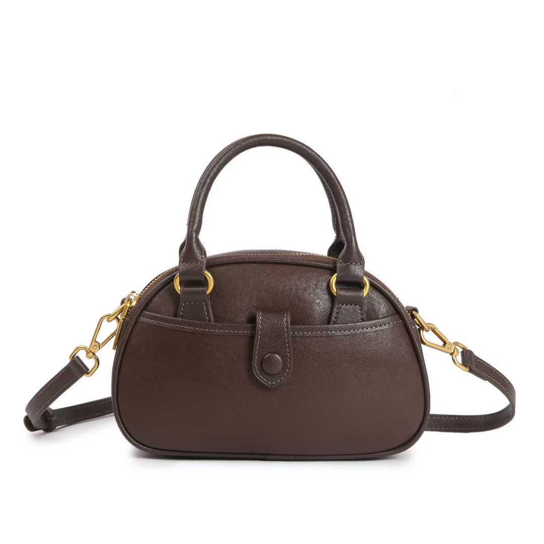 

Korean Summer Trend Leather Shoulder Bag - Women s Vegetable Tanned Cowhide 23L x 15H x 7W cm