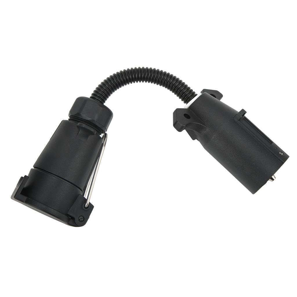 7 Way Round Trailer Plug Adapter Wire Connector RV Truck Power Conversion Accessories