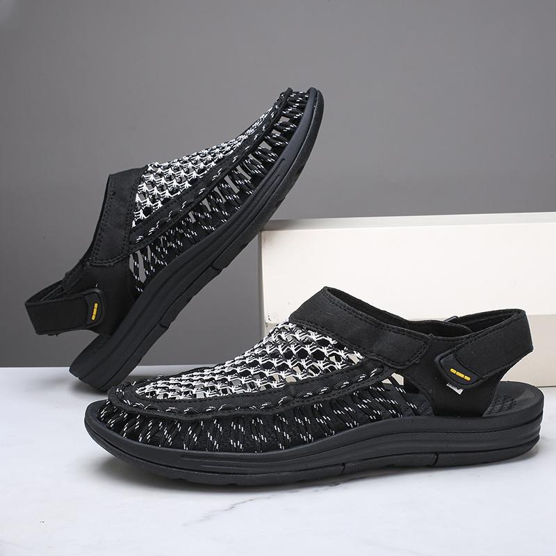 Fashion Outdoor Men's Trendy Casual Sandals Non Slip Beach Water Shoes Breathable Sports Wading Aqua Shoes New Male Soft Sole Sandaly