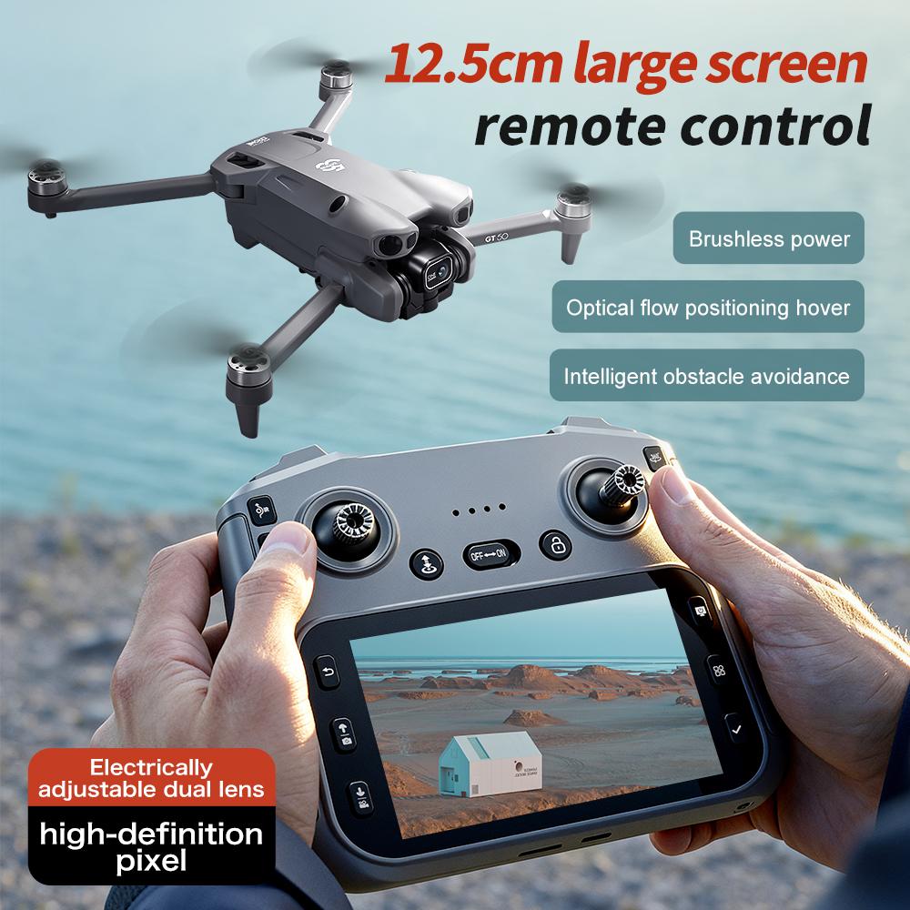 New Model GT50 PRO Drone Professional 8K HD Camera 5G Brushless Motor Aerial Photography Optical Flow with Screen RC Quadcopter