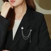 Chain Tassel Planet High-end Brooch Women's High-end Sense Elegant and Simple Accessory Pin Collar Pin Accessory