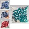 Geometric Color Flower Pillow Cover Polyester Fabric Modern Decor For Living Room