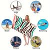 Geometry Print Beach Towel Quick-Dry Washable Beach Towels Sandproof Portable For Travel Swimming Camping Beach