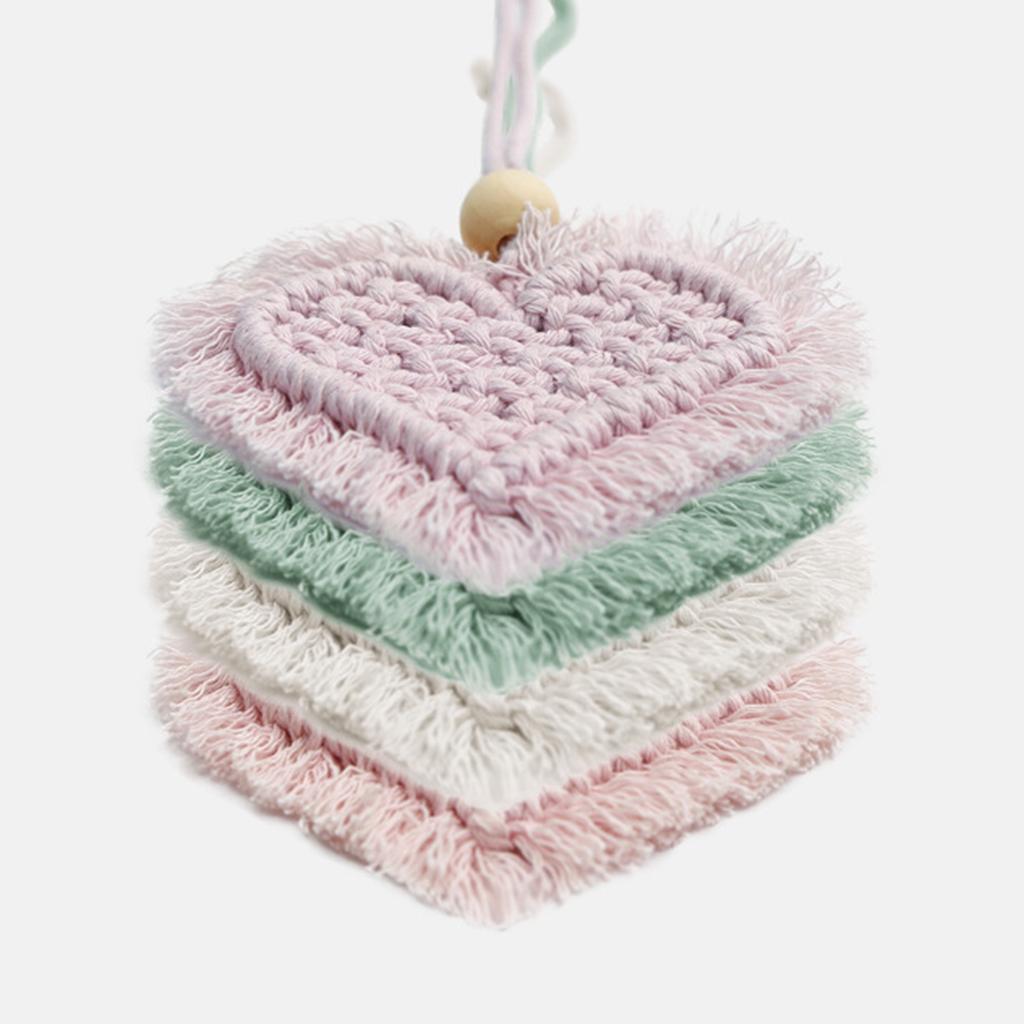 Bil Speil Hengende Tilbehør Bakspeil Interiør Ornament Håndvevd Kjærlighet Hjem Dekorasjon Anheng Valentinsgave