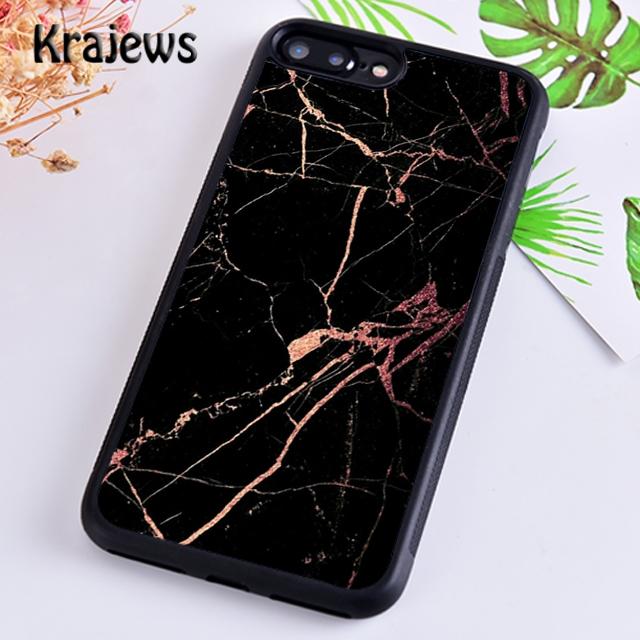 Krajews Black and gold marble Phone Case Cover For iPhone 17 Air 16 15 14 plus 12 13 pro max coque Shell Fundas