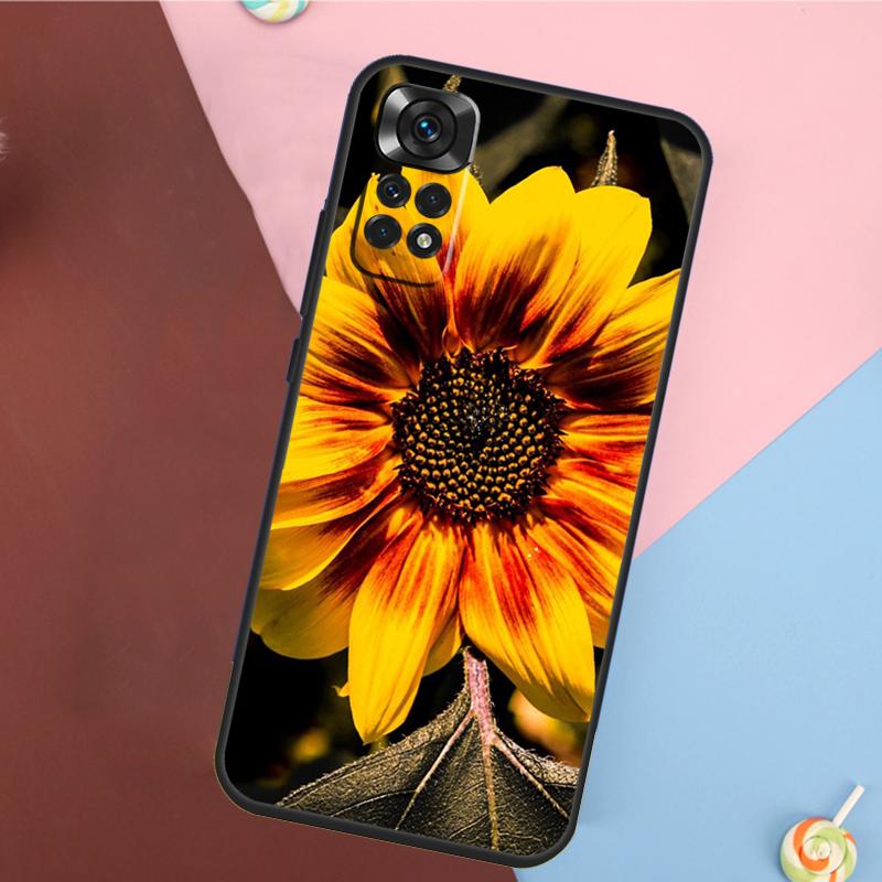 Beauty Yellow Sunflower Cover For Xiaomi Redmi Note 13 Pro 14 12 11 9 10 9S 10S 11S 12S Redmi 10C 12C 13C 14C Case