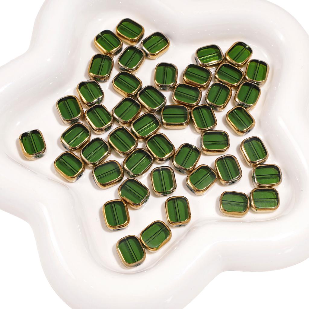 5-10pcs Ellipse Glass Bead Crystal Scattered Beads For DIY Bracelets Necklaces Jewelry Making