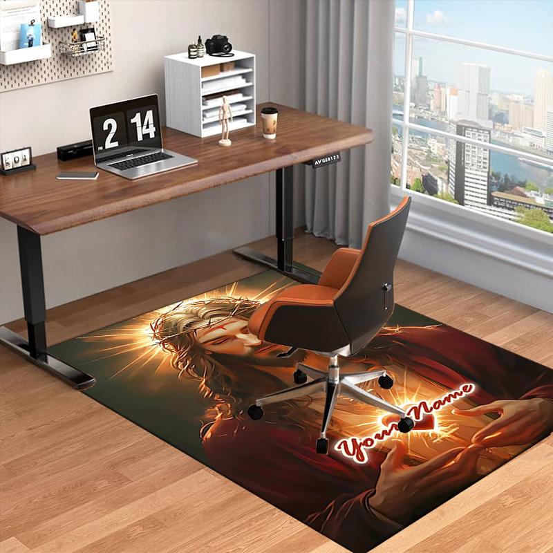 1PC Custom Name Journey Redemption Theme Floor Mat Ideal for Living Room, Game Rooms, Office, Bedroom Floor Mat Playful Design