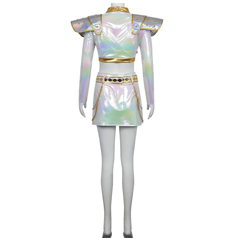 Fantasia Rumi Zoey Mira Cosplay Girls Singing White Suits Cartoon Disfraz Costume 6 To 14 Years Halloween Clothes
