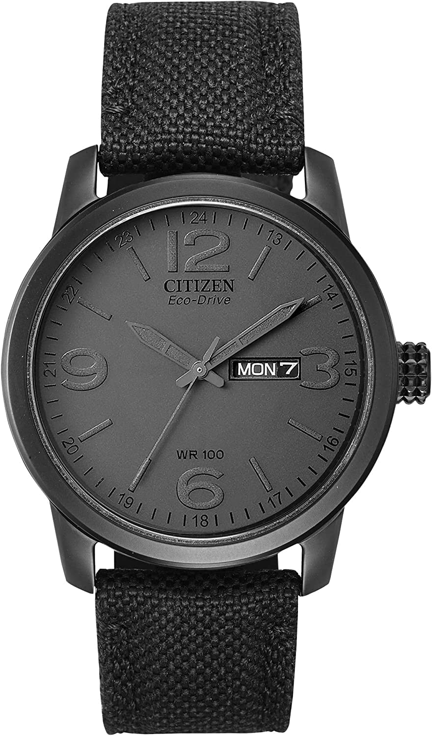

Мужские часы Citizen Eco Drive с черным холщовым ремешком BM8475-00F [товар]