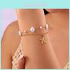 Starfish Shell Pearl Necklace For Women Fashion Ocean Style With Titanium Steel Chain